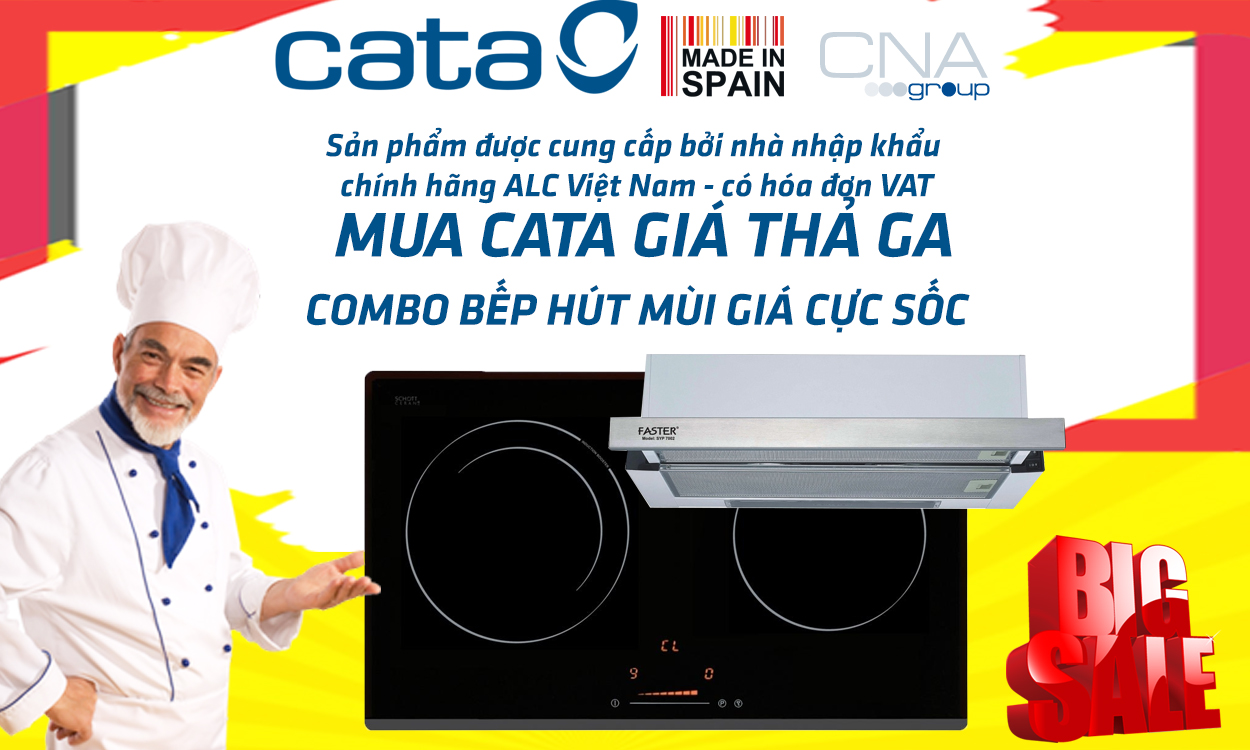 Mua combo bếp hút mùi Cata giá thả ga tại bepvietvn